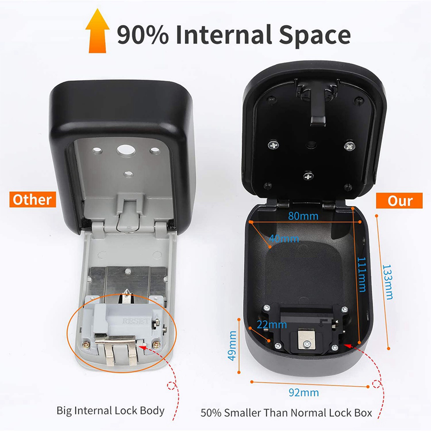 ABKN-2X Key Lock Box Wall Moun – Lockbox Key Secure recenzja i cena