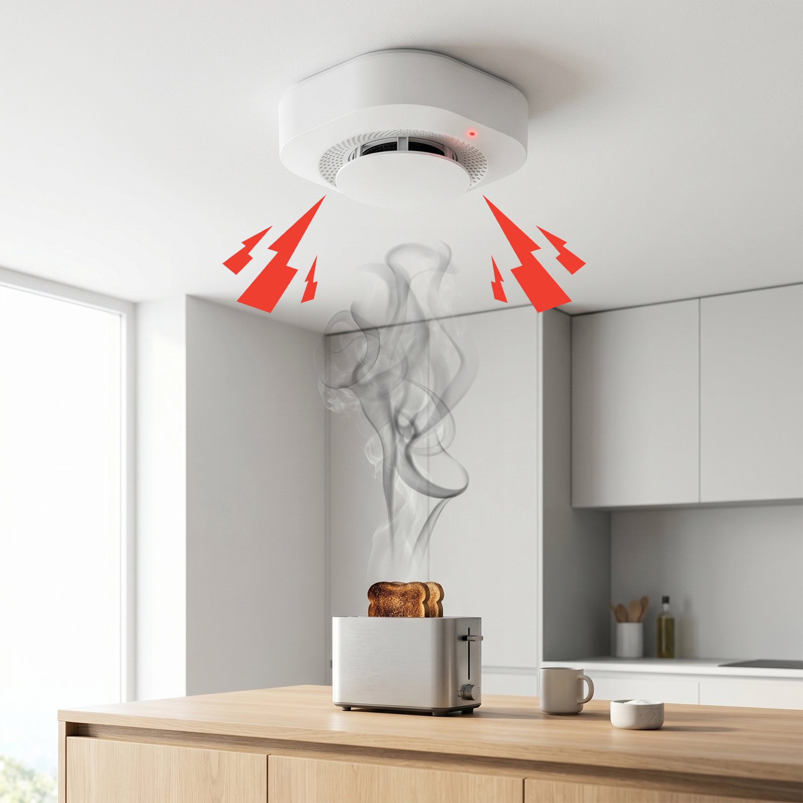 4 / 6 / 8 / 12 PCS Tuya Zigbee – Smoke Detector Interconnected recenzja i cena