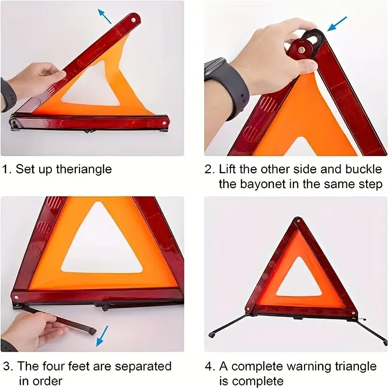 Red Reflective Car Tripod Fold – Emergency Exit Sign recenzja i cena