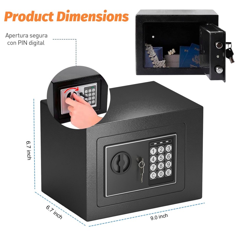 Digital Electronic Safe Box wi – Lockbox Key Secure recenzja i cena