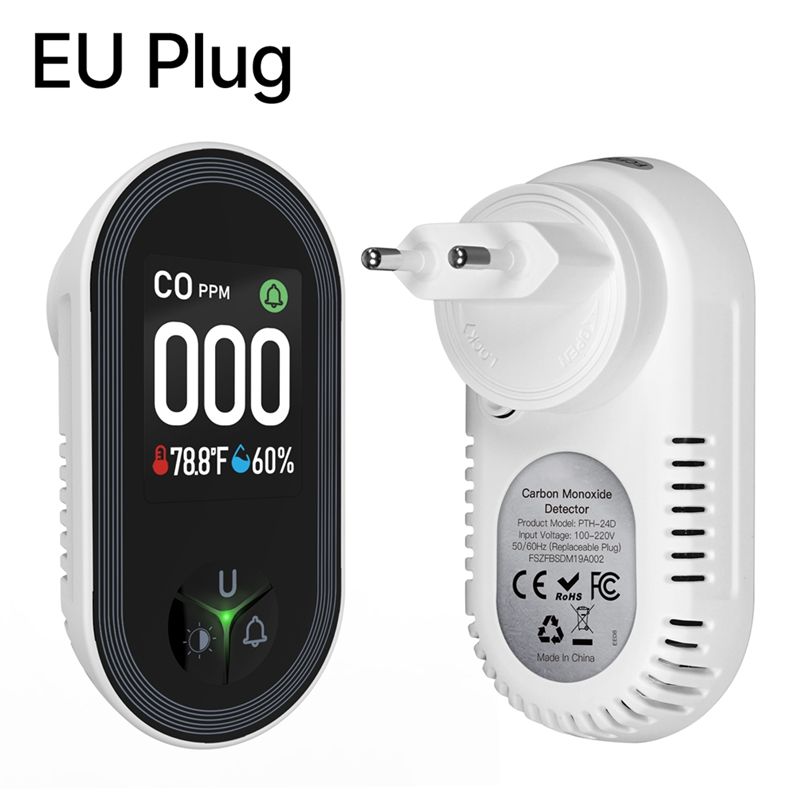 Built-In CO Monitor Alarm Soun – Co Detector Plug recenzja i cena