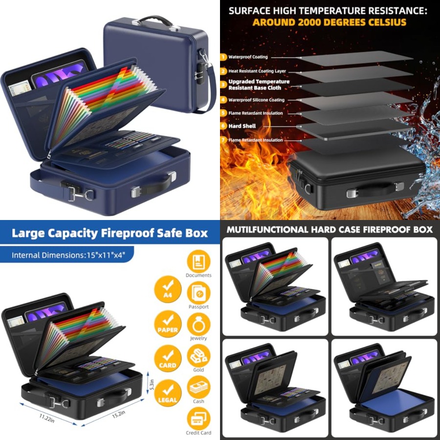 Fireproof Document Box with Lo – Fire Safe Document recenzja i cena