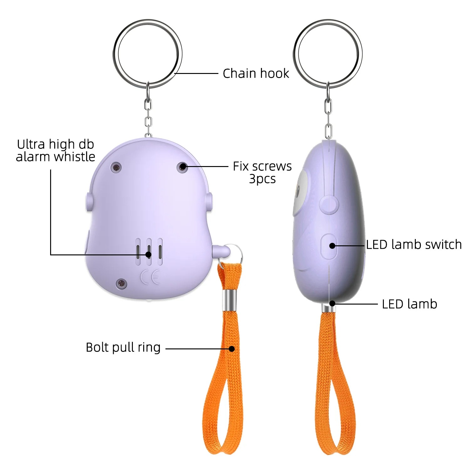 Personal Self Defense 5Pcs Ala – Personal Alarm Keychain recenzja i cena