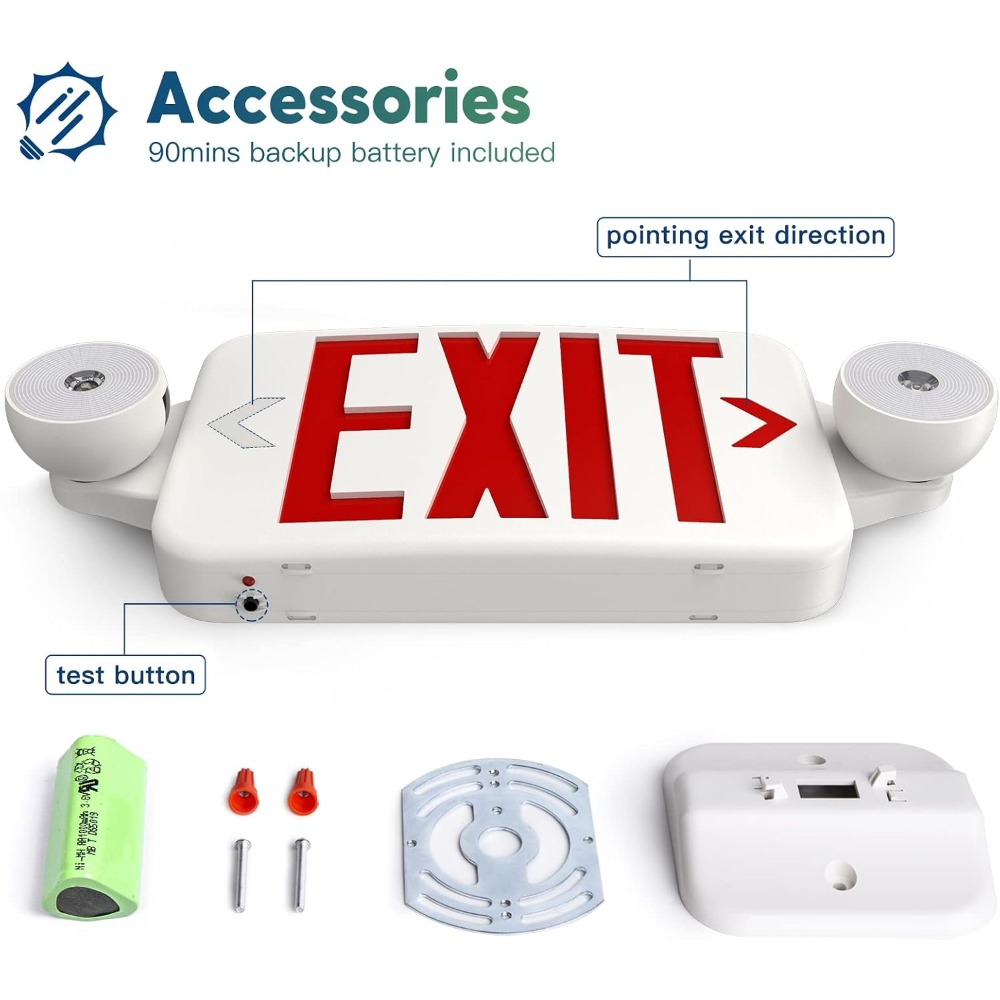 2 Pack Exit Sign with Emergenc – Emergency Exit Sign recenzja i cena