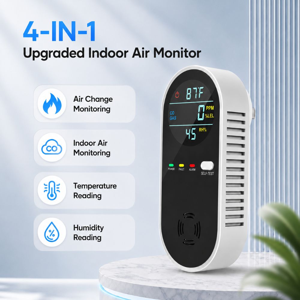 4 in 1 LED Display Gas Detecto – Co Detector Plug recenzja i cena