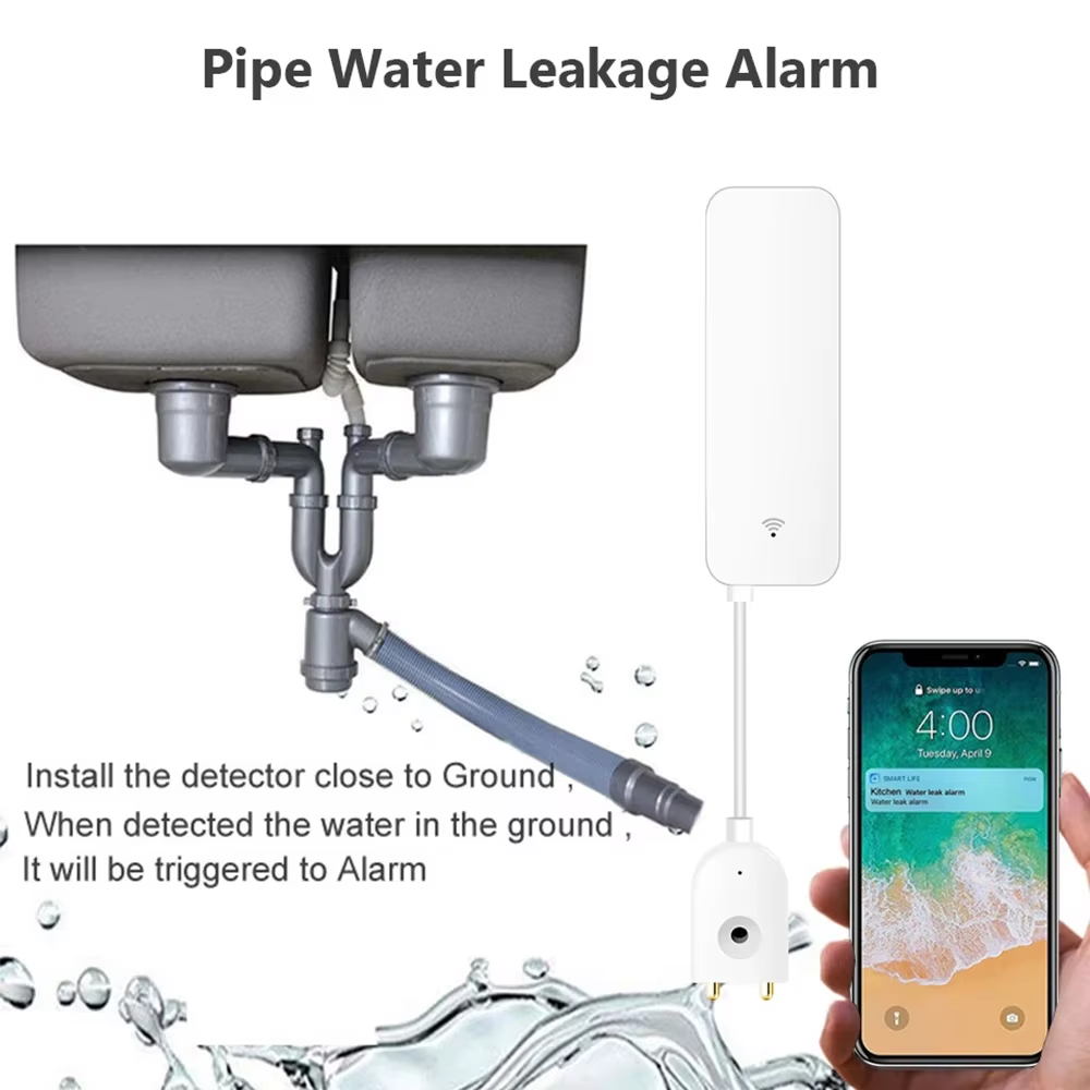 ZigBee WiFi Water Leak Sensor  – Water Alarm Sensor recenzja i cena