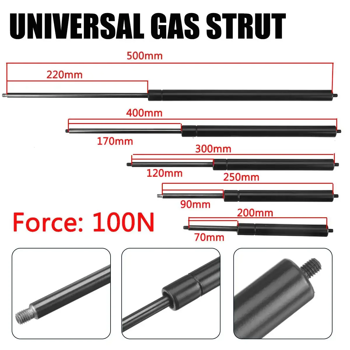 2pcs 200-500mm 100N 8mm Car Ga – Window Lock Bar recenzja i cena