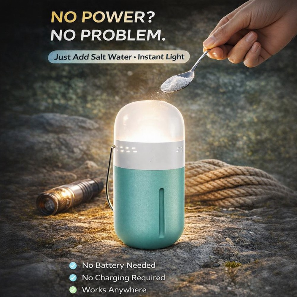 Portable Saline Lamp Compact 6 – Power Outage Light recenzja i cena