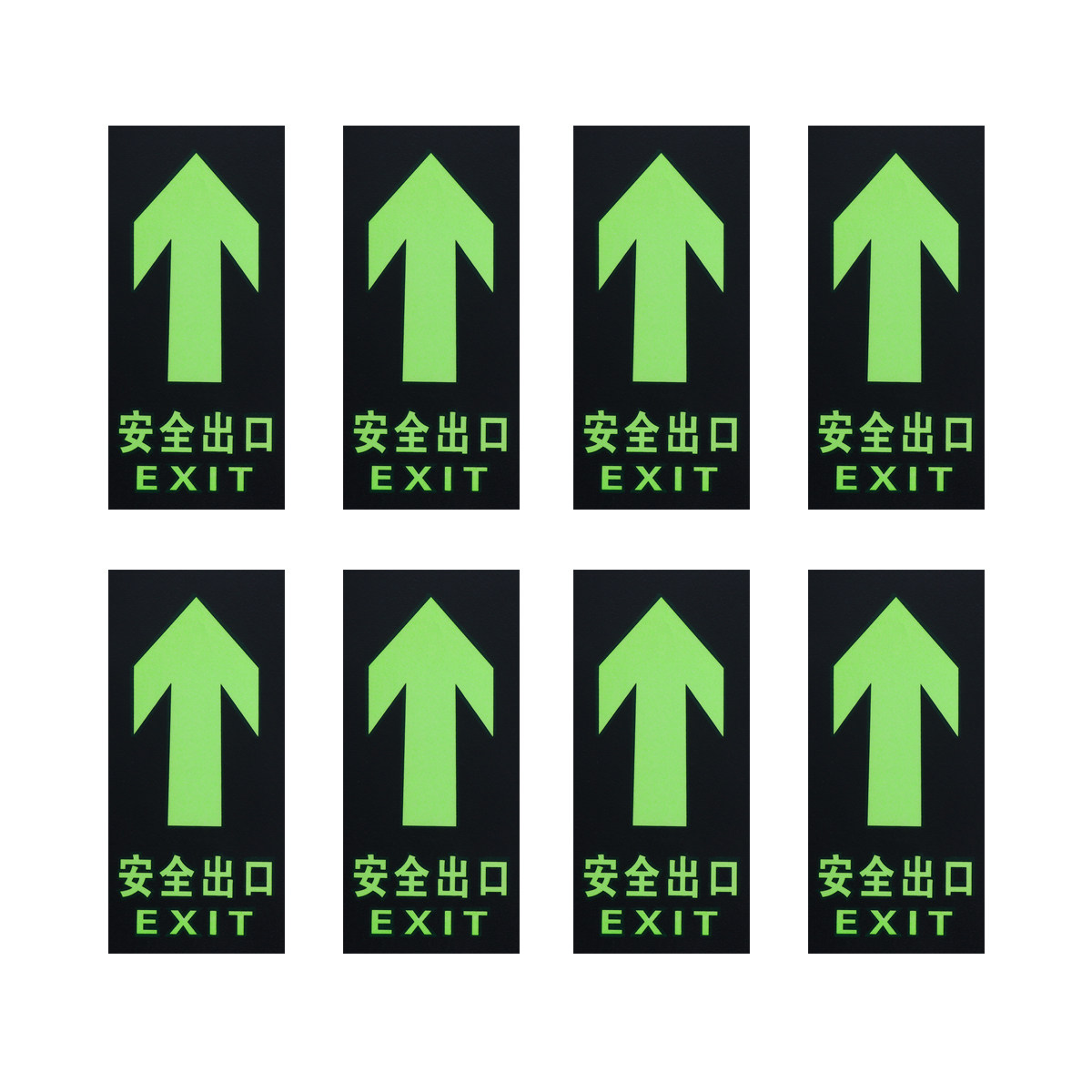 8Pcs Luminous Photoluminescent – Emergency Exit Sign recenzja i cena