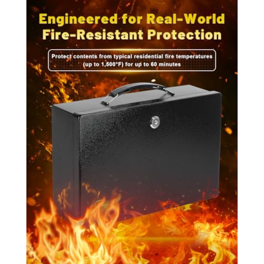 Fireproof Document Box with Ke – Fire Safe Document recenzja i cena