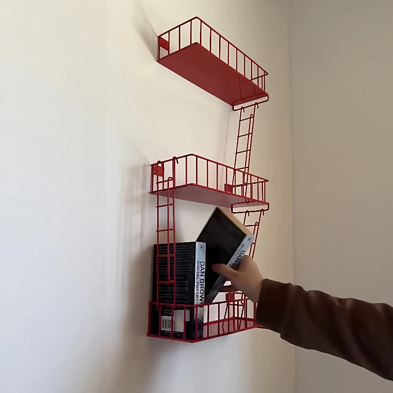 Fire Escape Wall Shelf, 3-Tier – Fire Escape Ladder recenzja i cena