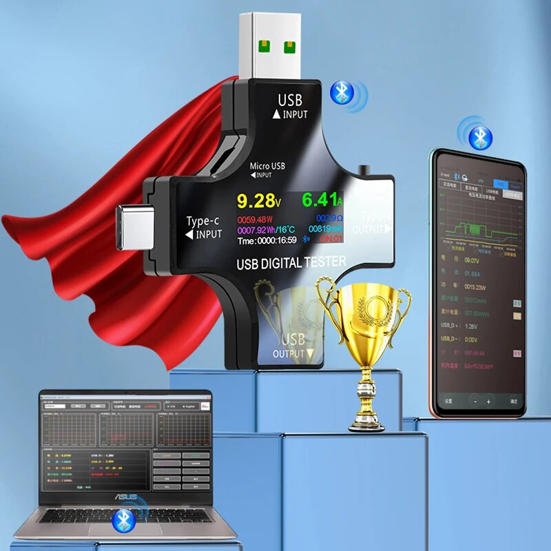 USB Tester DC Type-C PD Digita – Co Detector Plug recenzja i cena