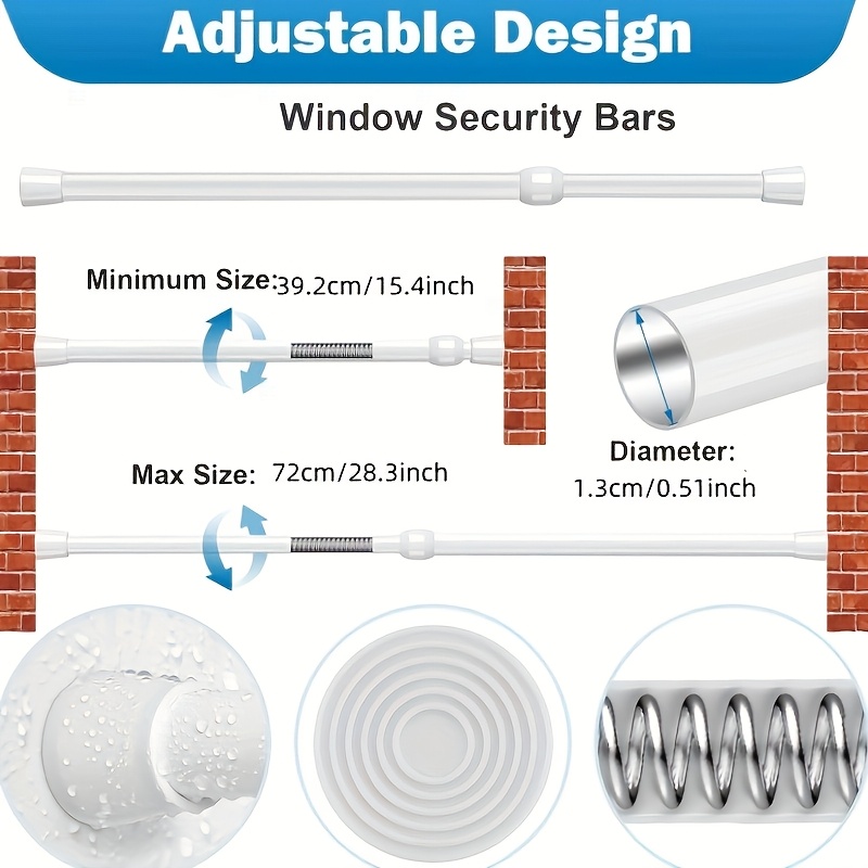 Adjustable Safety Ba Polished  – Window Lock Bar recenzja i cena