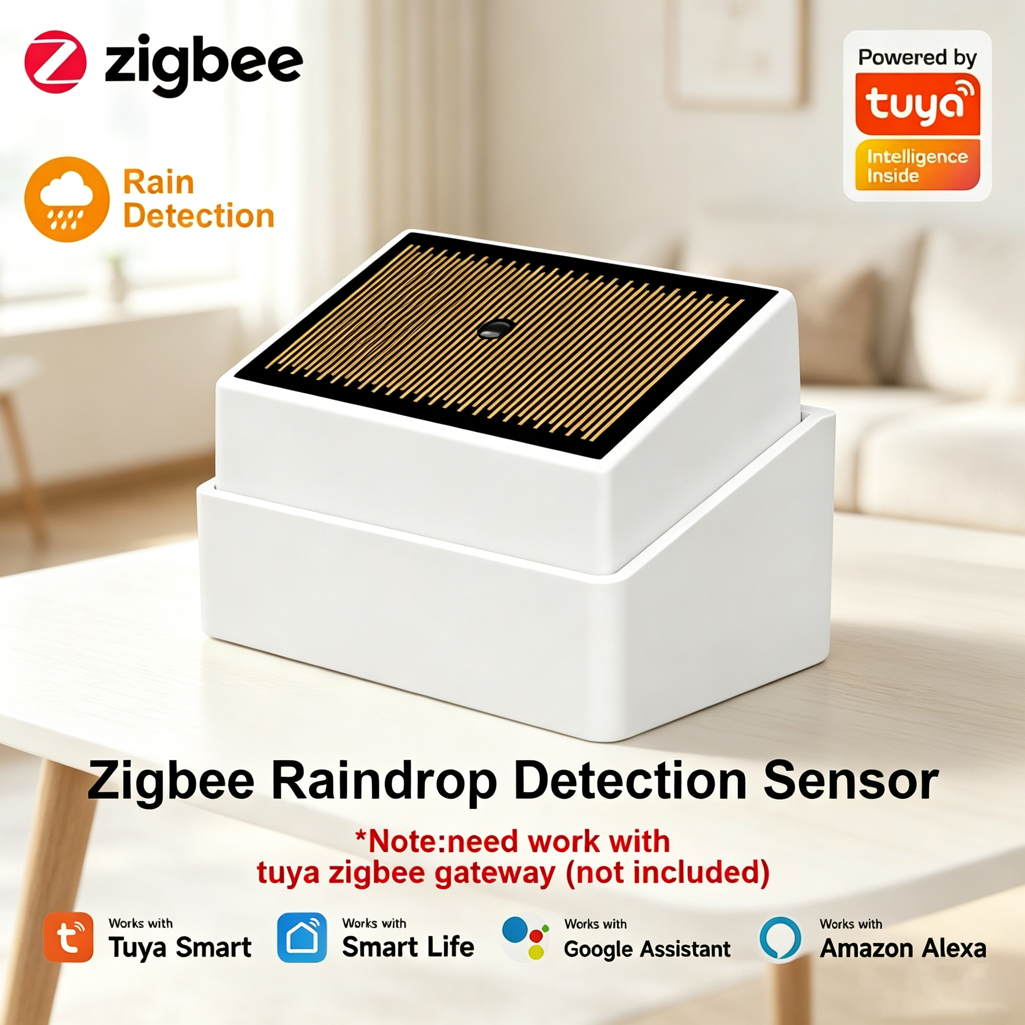 Tuya ZigBee Smart Rain Sensor  – Water Alarm Sensor recenzja i cena