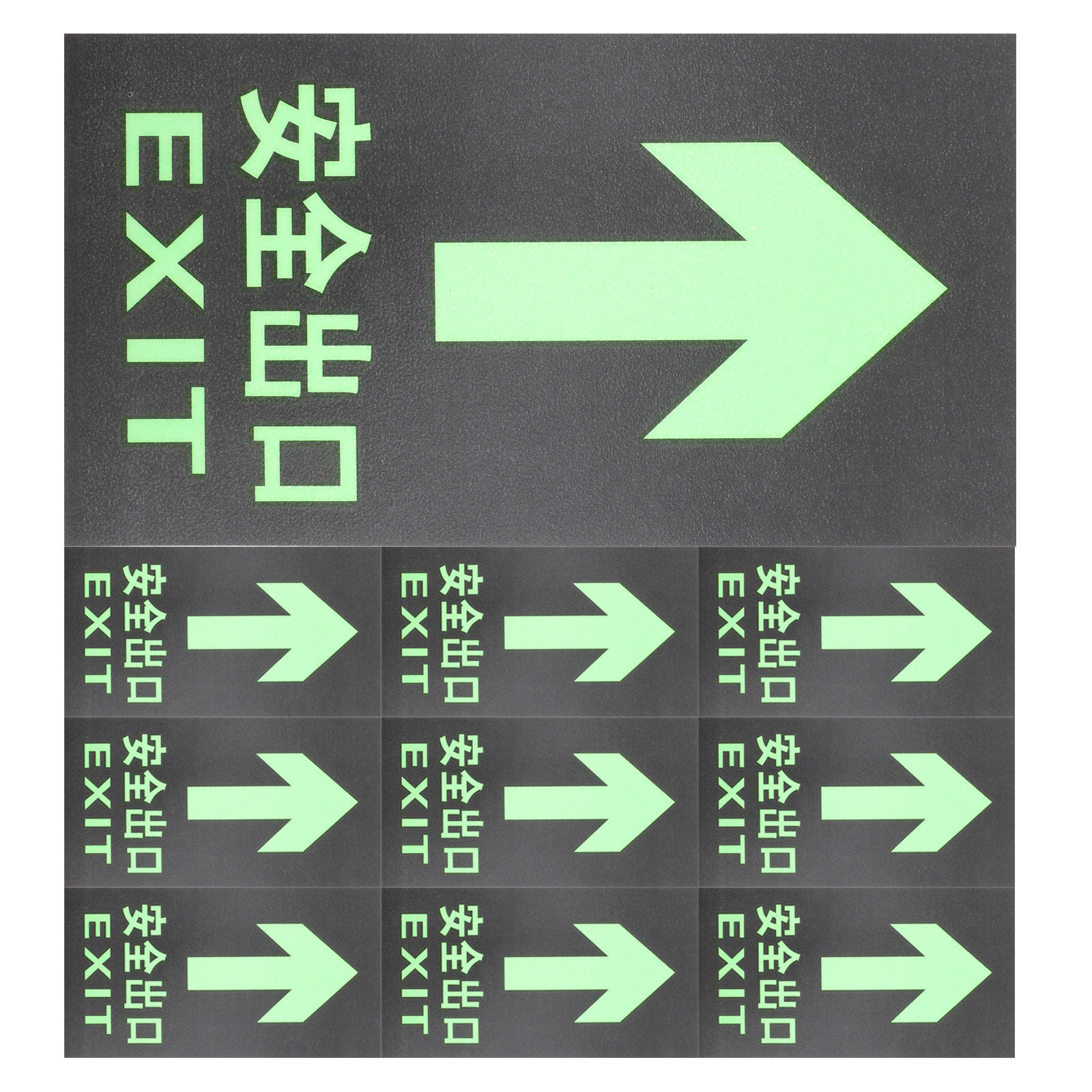 10Pcs Photoluminescent Exit Si – Emergency Exit Sign recenzja i cena