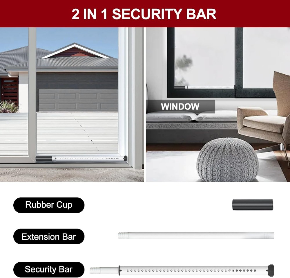 Sliding Door Security Bar, Hea – Window Lock Bar recenzja i cena
