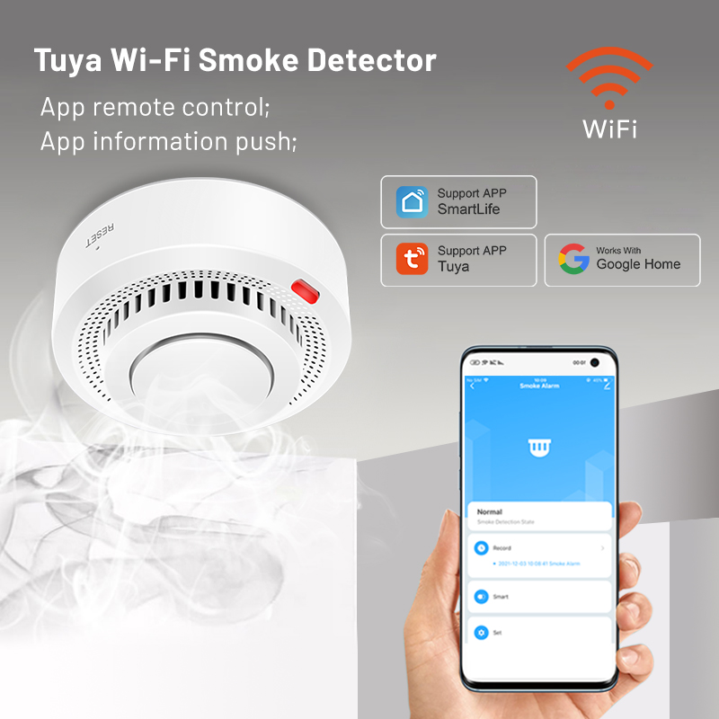 2 Pack Tuya Smart WiFi Smoke D – Smoke Detector Interconnected recenzja i cena