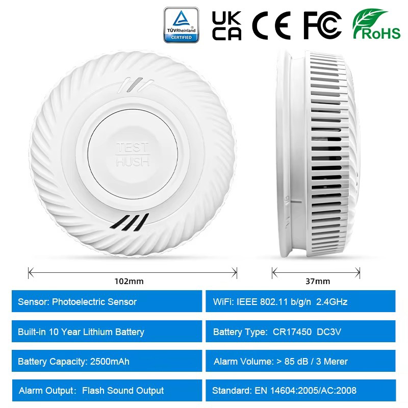 WiFi Tuya Smart Smoke Detector – Smoke Detector Interconnected recenzja i cena