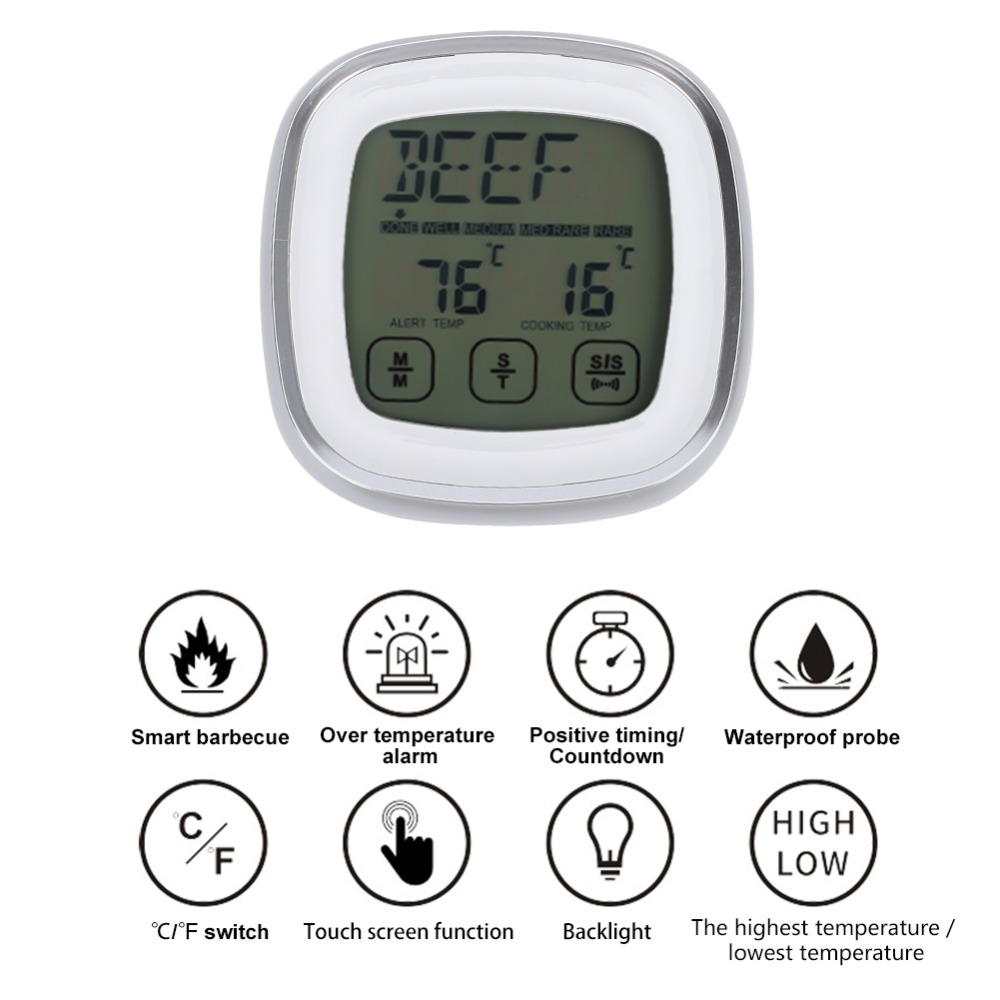 Touch Screen Digital Meat Ther – Pool Alarm Float recenzja i cena
