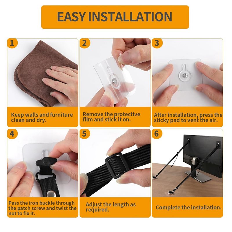 FULL-8 PCS TV Adjustable Safet – Earthquake Anchor Strap recenzja i cena