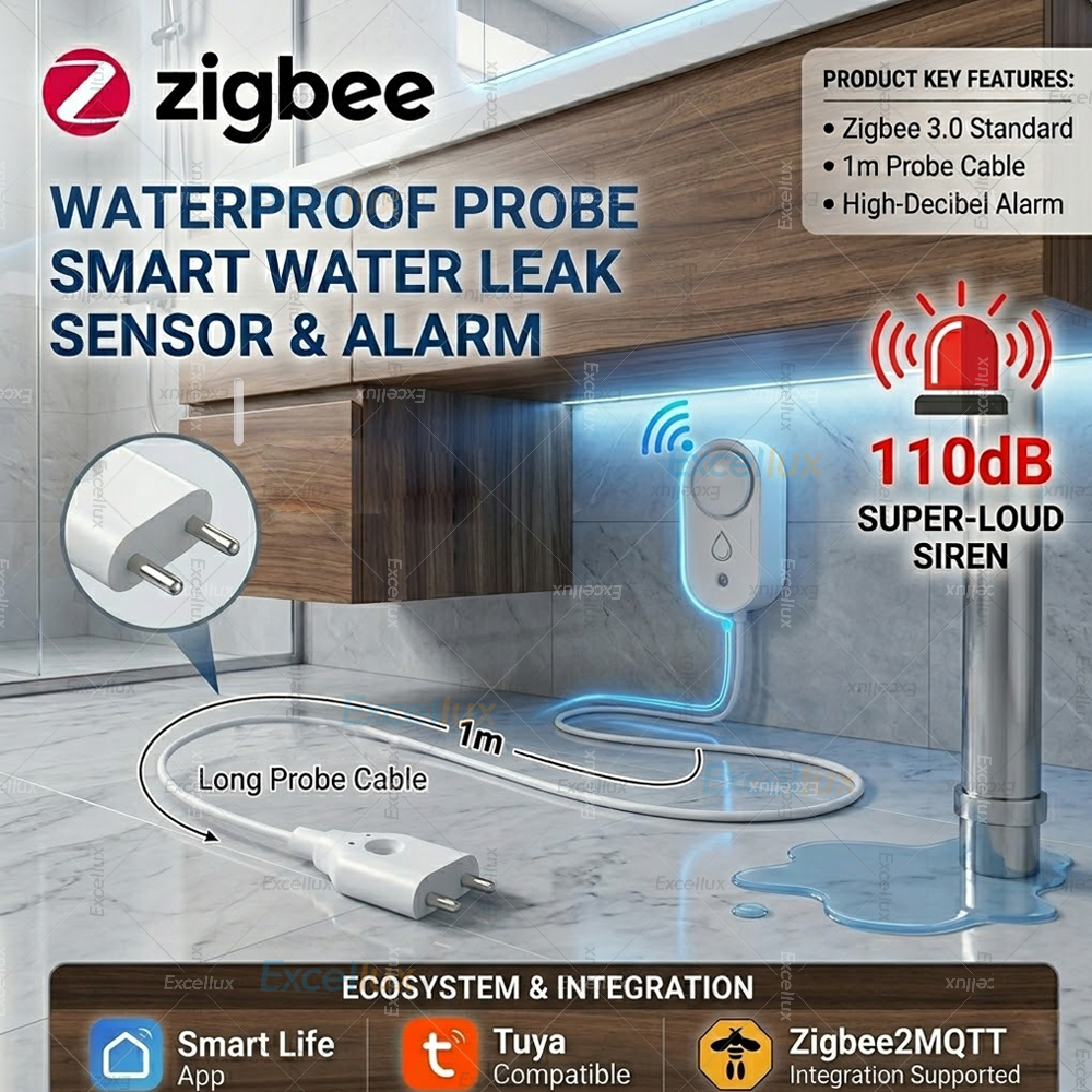 Smart Water Leak Sensor ZigBee – Water Alarm Sensor recenzja i cena