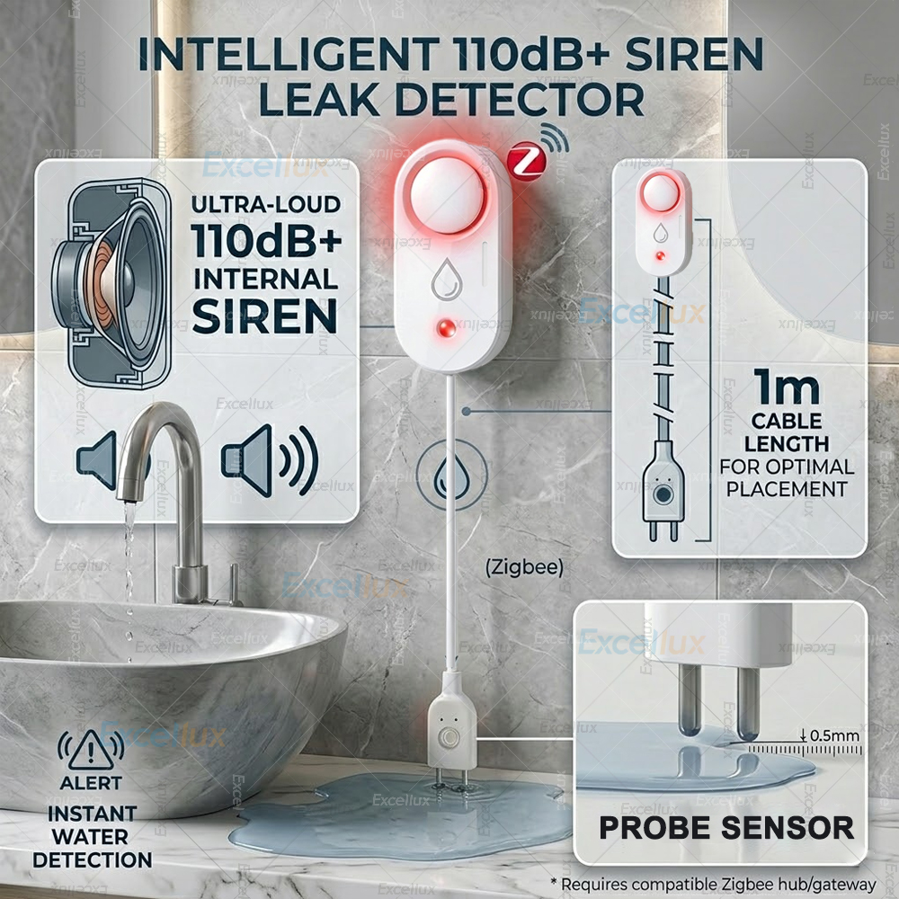 Smart Water Leak Sensor ZigBee – Water Alarm Sensor recenzja i cena