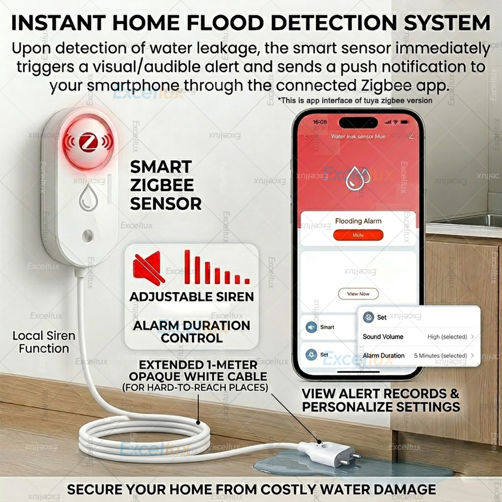 Smart Water Leak Sensor ZigBee – Water Alarm Sensor recenzja i cena