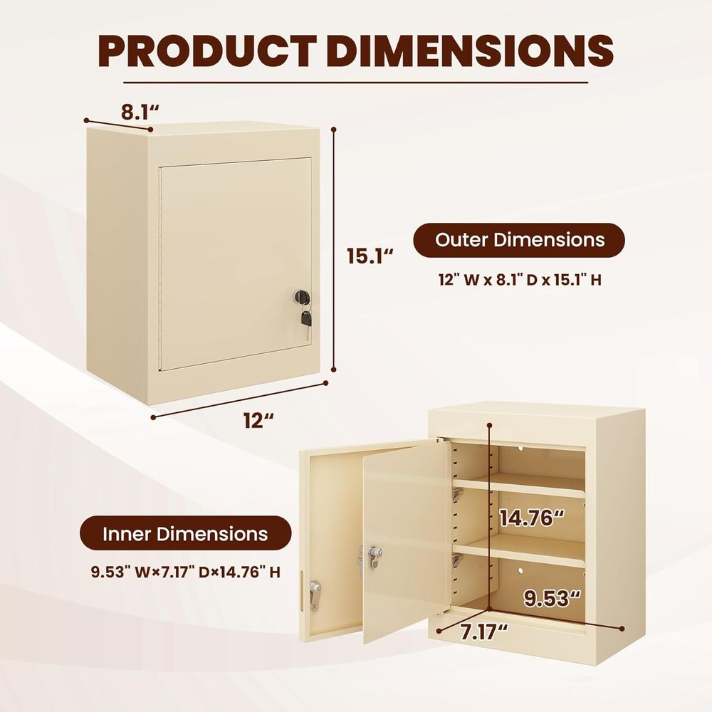 Double Door, Dual Key Lock Ste – Medicine Cabinet Lock recenzja i cena