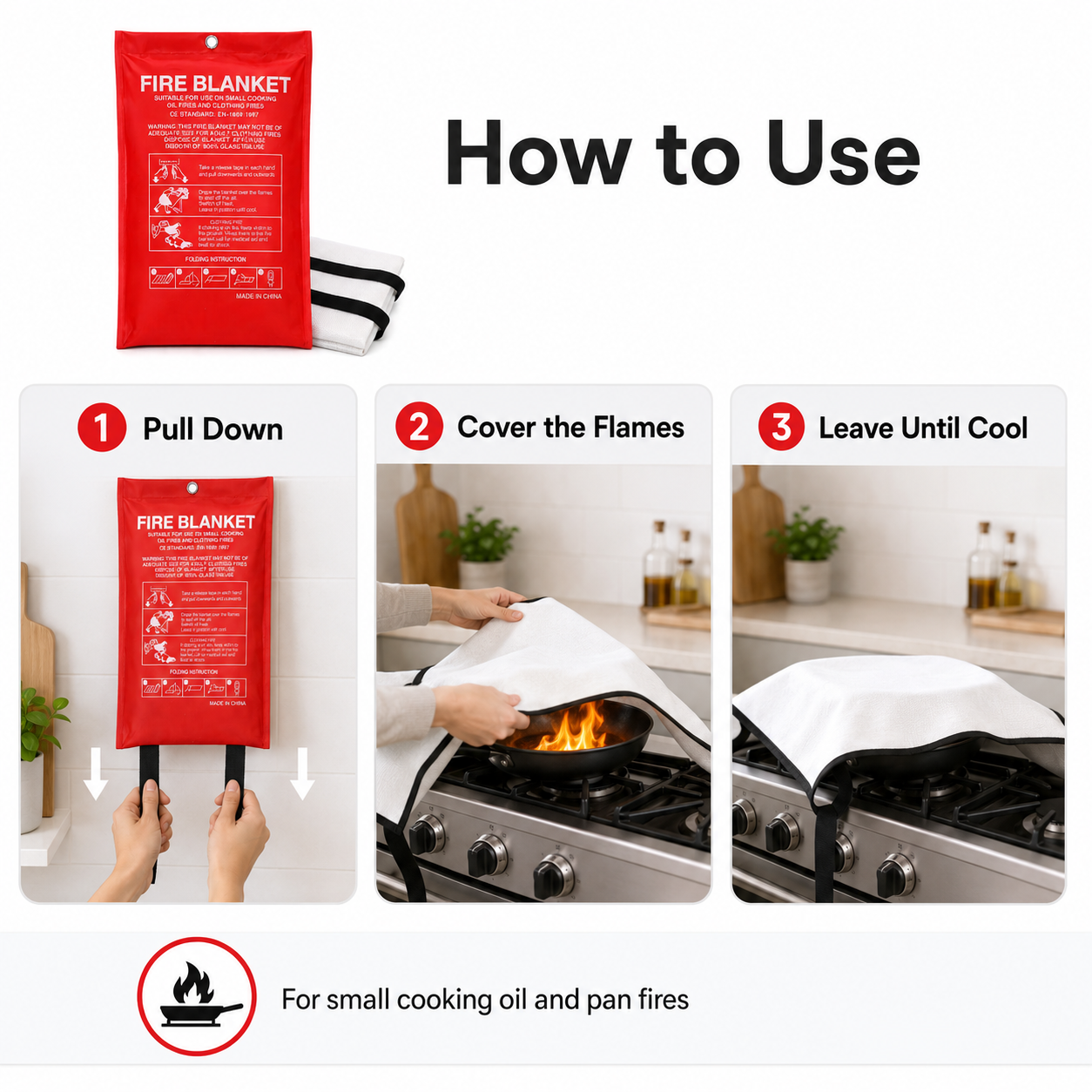 Emergency Fire Blanket For Hom – Fire Blanket Kitchen recenzja i cena