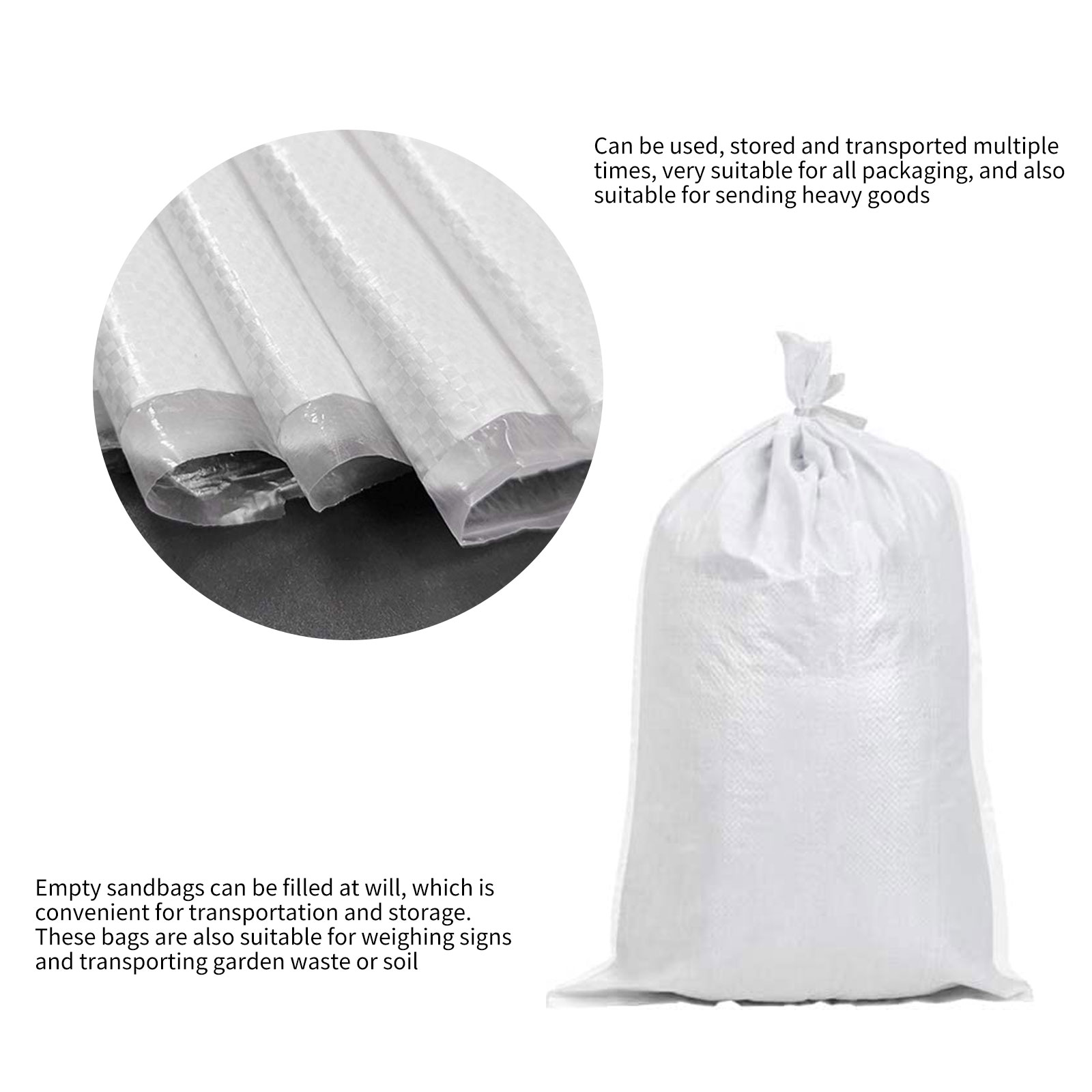 Empty Poly Sandbags Heavy Duty – Flood Barrier Bag recenzja i cena