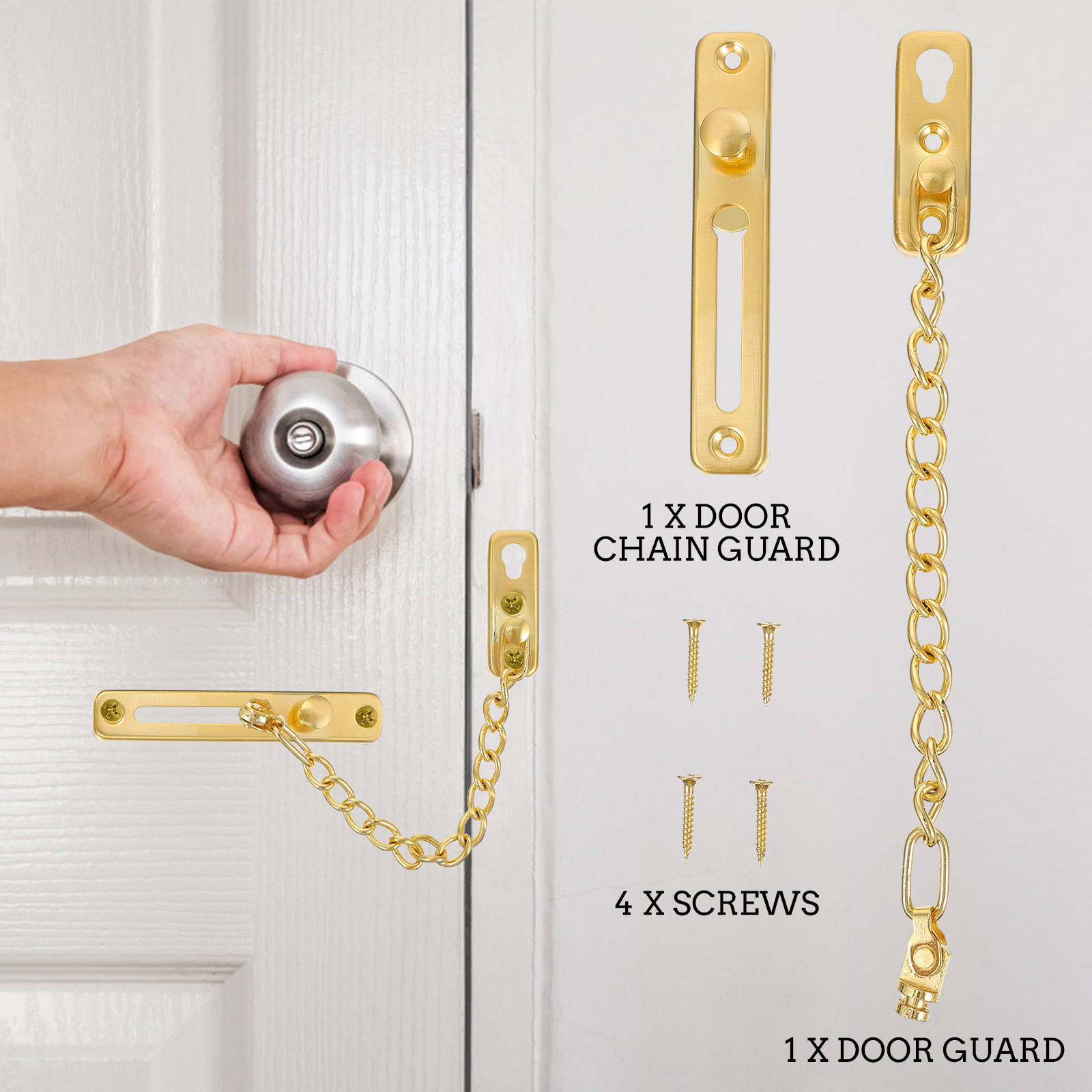 1Set Elegant Stainless Steel D – Security Chain Door recenzja i cena