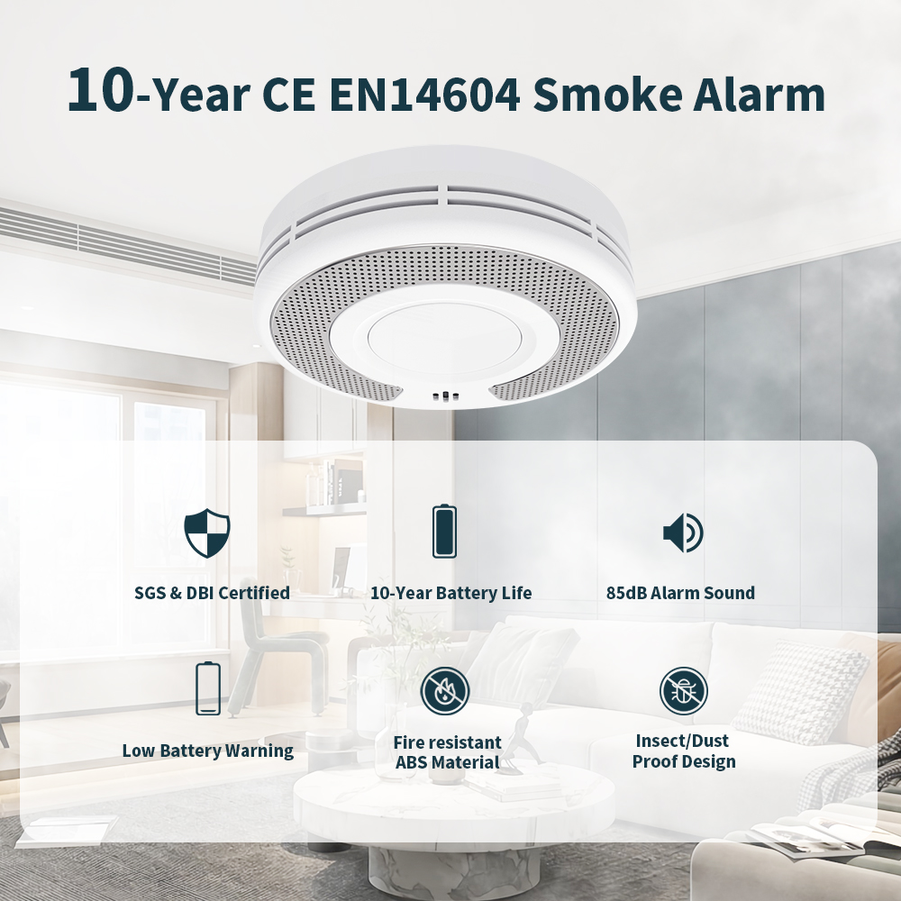 Standalone Smoke Alarm, Smoke  – Smoke Detector Interconnected recenzja i cena