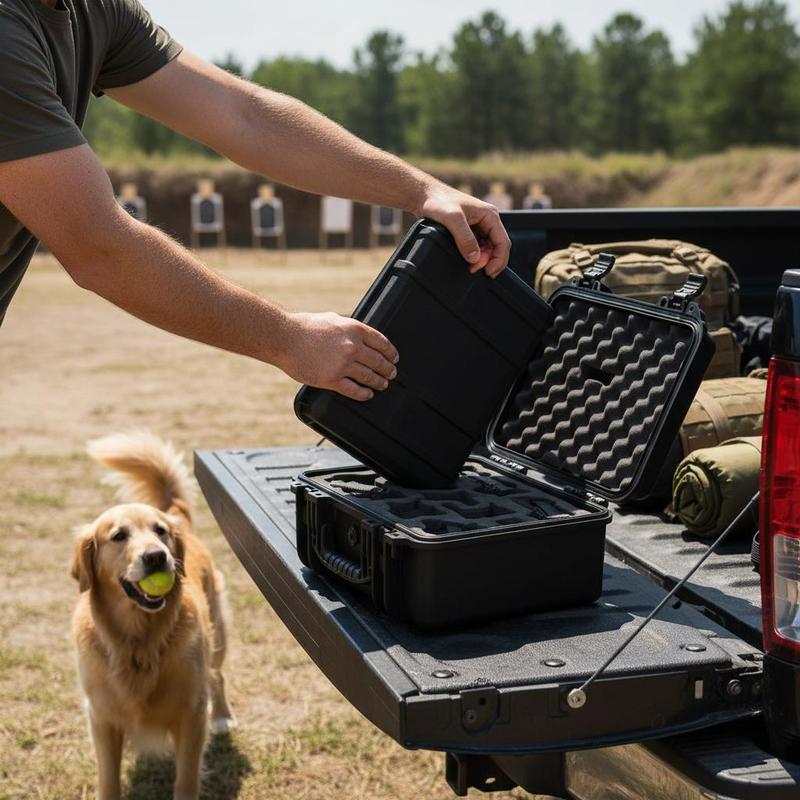 Gun Storage Box 15 x 12 x 10 I – Lockbox Key Secure recenzja i cena