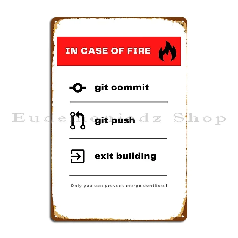 In Case Of Fire Git Commit Git – Emergency Exit Sign recenzja i cena