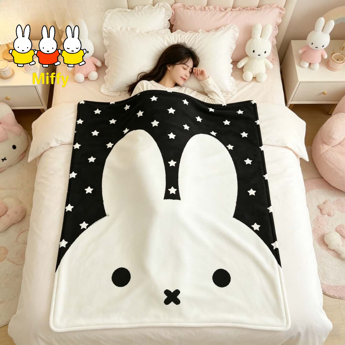 Kawaii Miffy Blanket Cartoon M – Fire Blanket Kitchen recenzja i cena