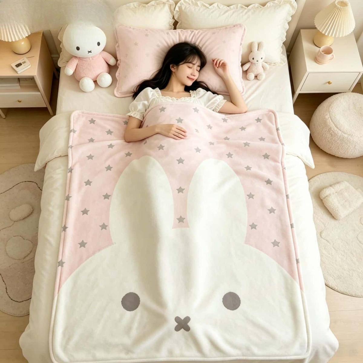 Kawaii Miffy Blanket Cartoon M – Fire Blanket Kitchen recenzja i cena