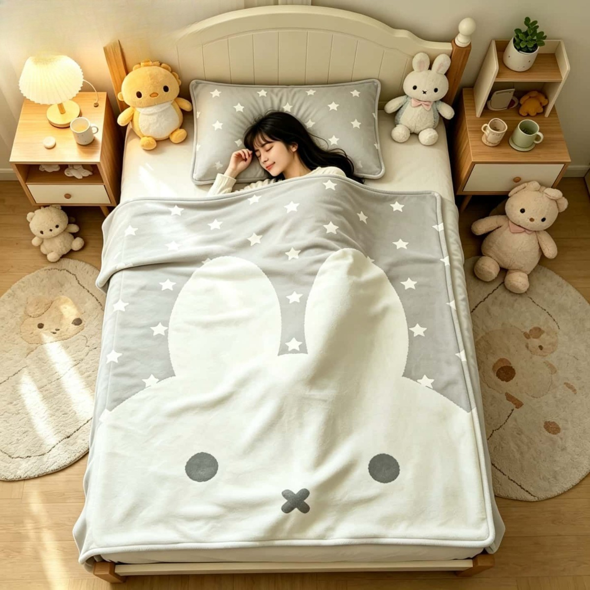 Kawaii Miffy Blanket Cartoon M – Fire Blanket Kitchen recenzja i cena