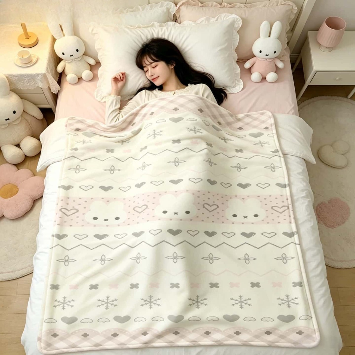 Kawaii Miffy Blanket Cartoon M – Fire Blanket Kitchen recenzja i cena